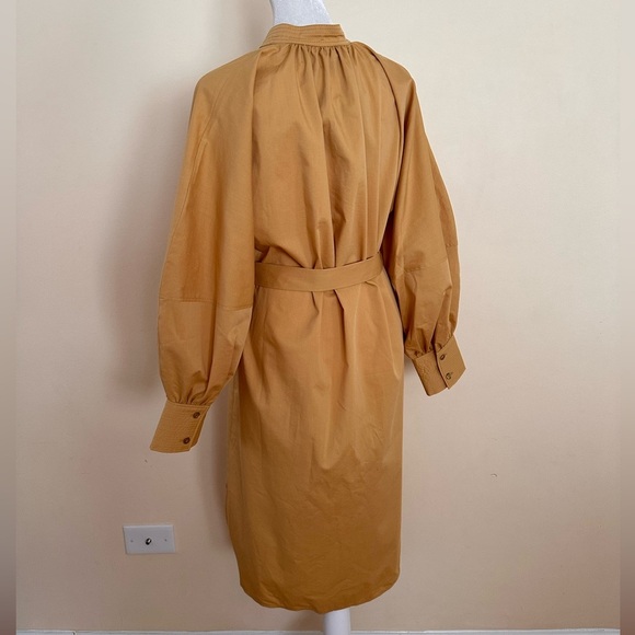 BOSS Dapera Poplin Sheath Dress In Sand NWT Size 4 - Picture 7 of 12